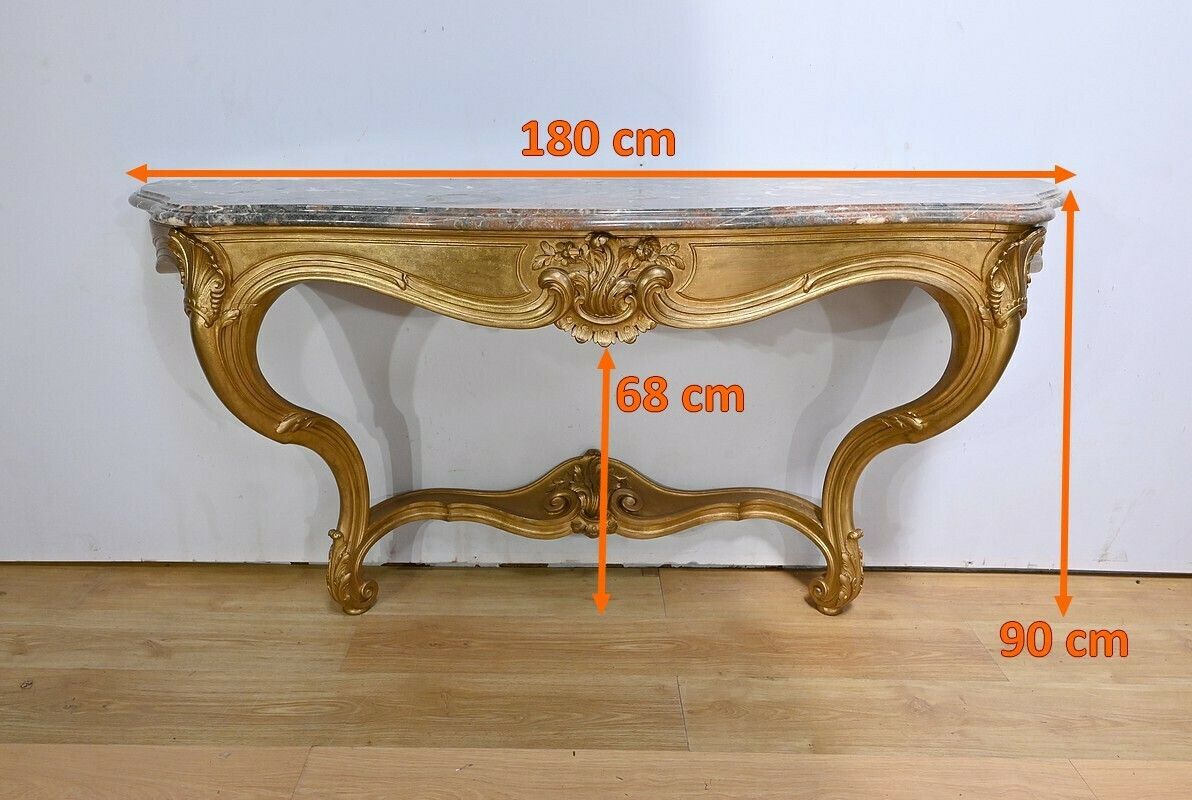 photo vinterior Important Louis XV Wall Console – Early 20th Century