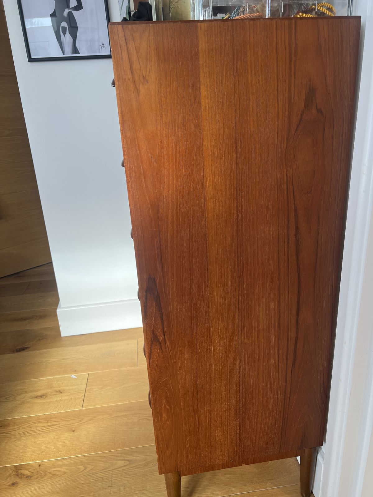 Mid Century 1960s Teak Tallboy photo furniture