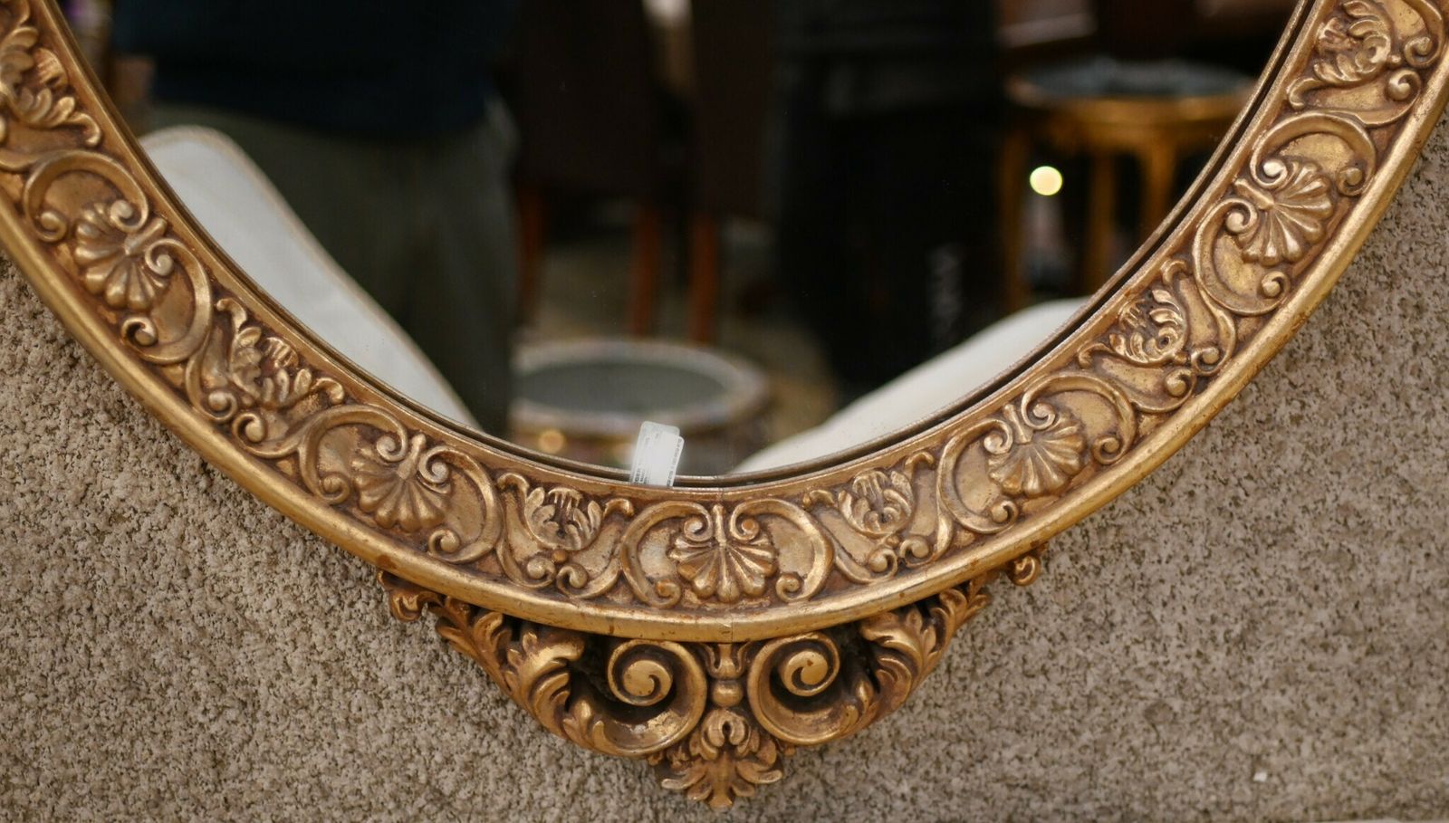 Oval Gilt Cherub Mirror   French Empire Glass Mirrors photo 895.0