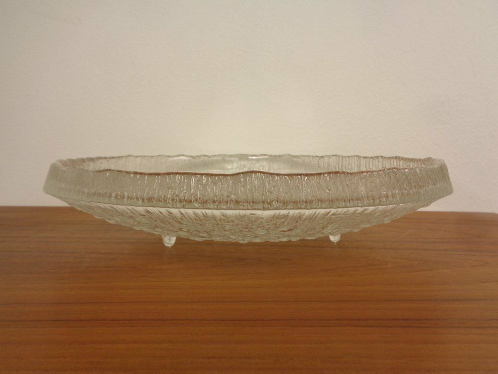 Large Glass Bowl By Tapio Wirkkala For Iittala, Finland, 1960s photo Home Decor