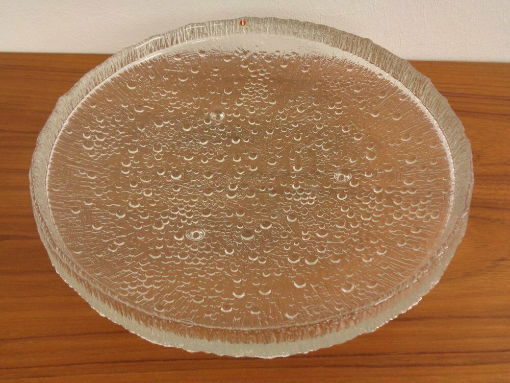 Large Glass Bowl By Tapio Wirkkala For Iittala, Finland, 1960s photo vintage