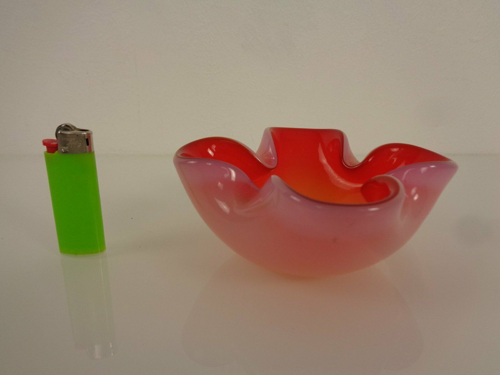 Sommerso Murano Glass Ashtray, Italy, 1960s photo 235.0