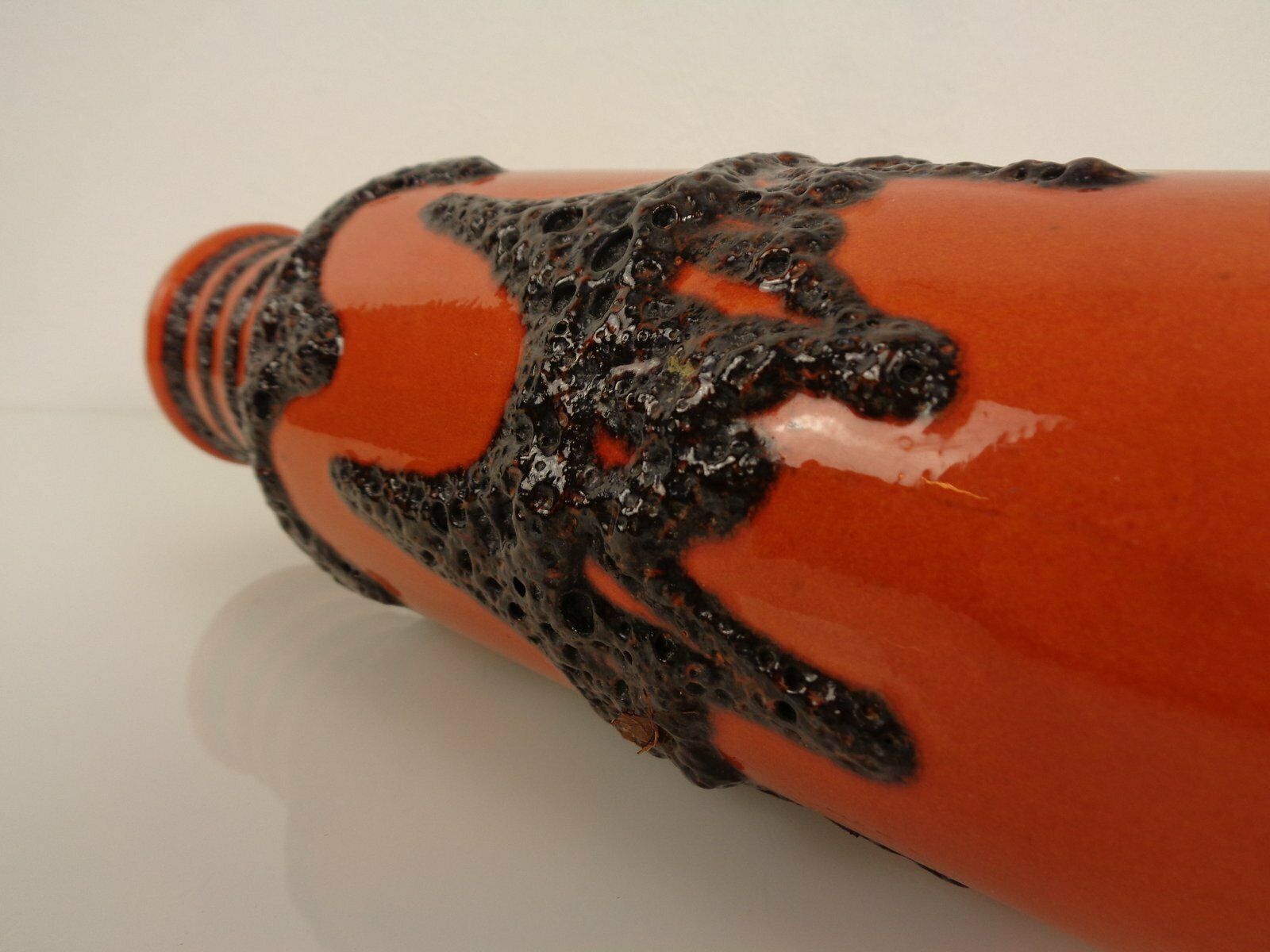 photo vinterior Large Glazed Lava Ceramic 401 28 Vase From Scheurich, 1970s