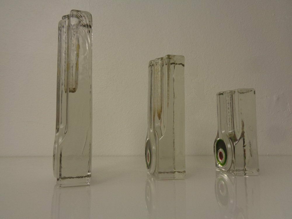 photo furniture Pop Art Glass Vases By H. Düsterhaus For Walther, Germany, 1960s, Set Of 3