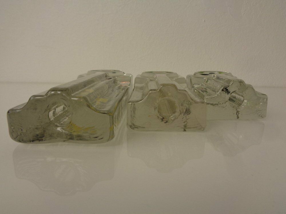 photo vinterior Pop Art Glass Vases By H. Düsterhaus For Walther, Germany, 1960s, Set Of 3