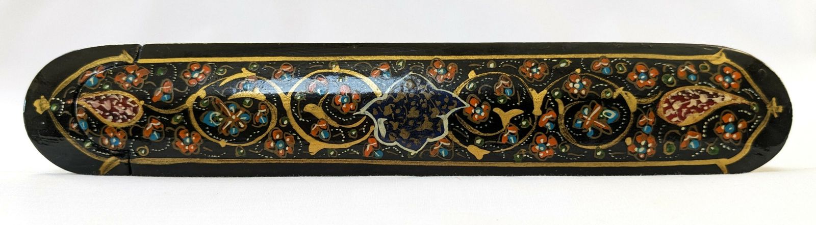 Antique Islamic Paper Mache Qalamdan Pen Case photo Home Decor