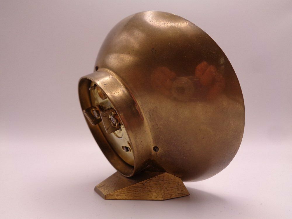 photo vintage Brass 7 Rubis Alarm Clock From Kienzle International, Germany, 1950s