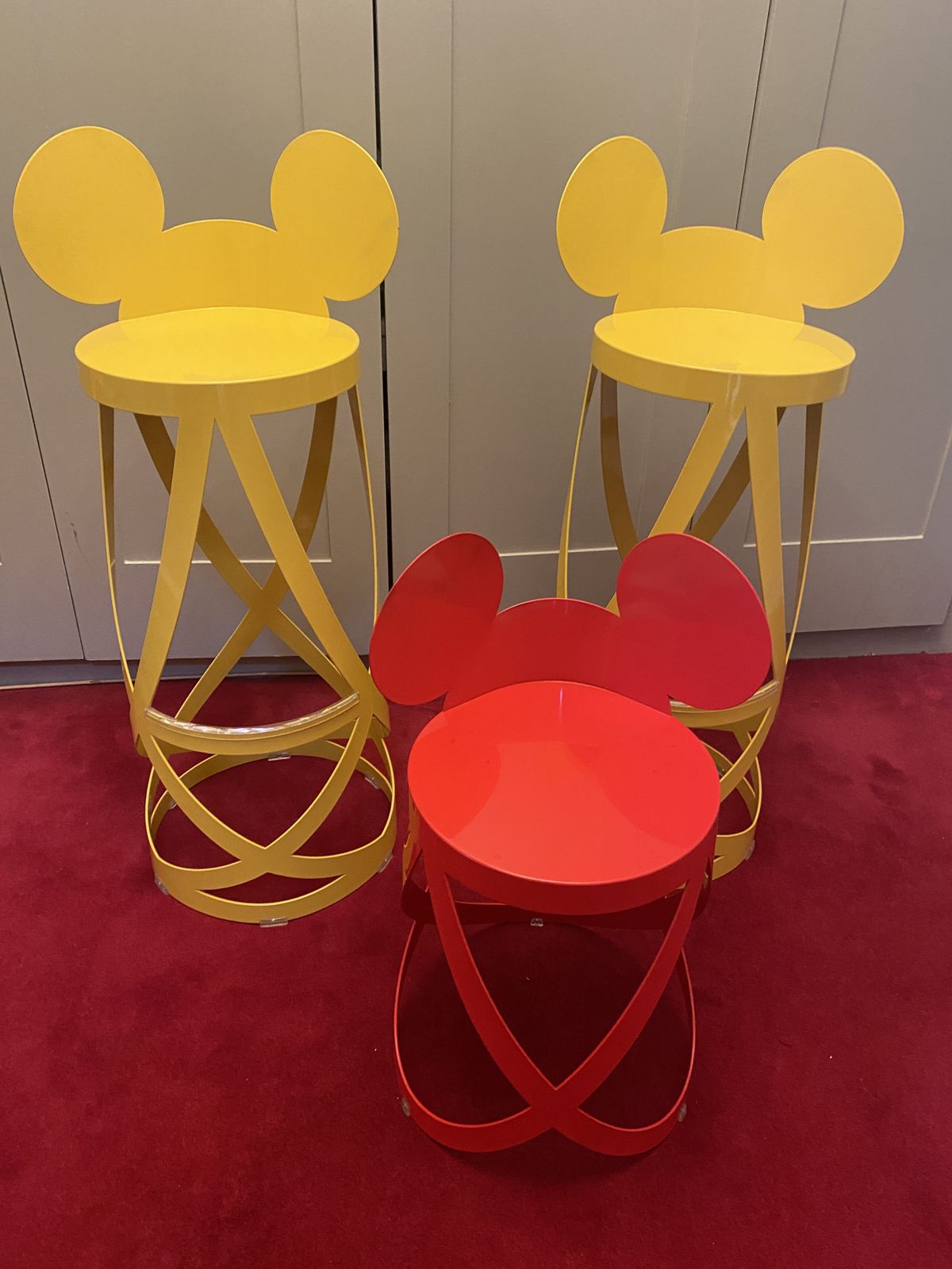 Cappellini And Walt Disney Mickeys' Ribbon Chairs 3 Of Them. photo furniture
