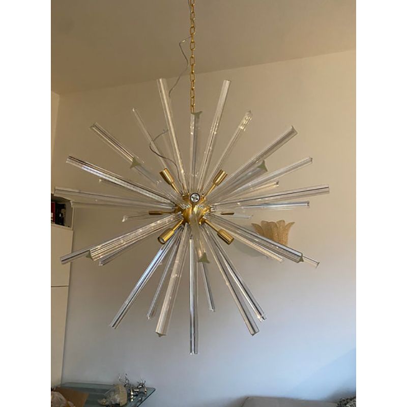 Sputnik Chandelier In Murano Glass Style From Italy photo 8800.0