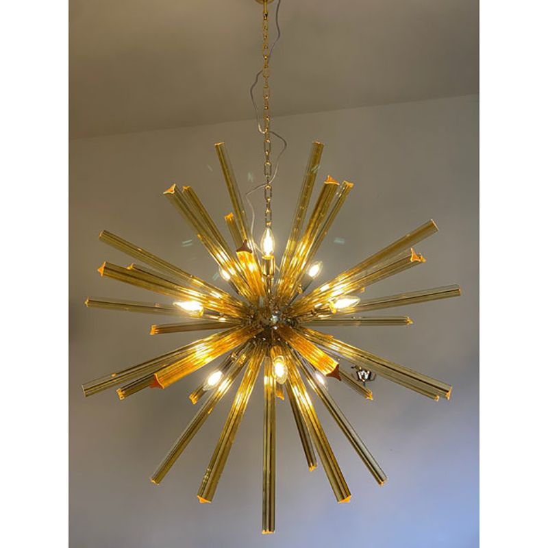 Sputnik Chandelier In Murano Glass Style From Italy photo furniture