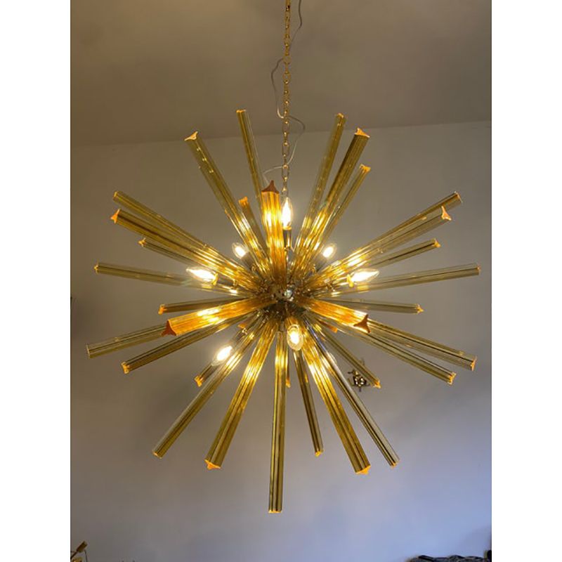 Sputnik Chandelier In Murano Glass Style From Italy photo Lighting