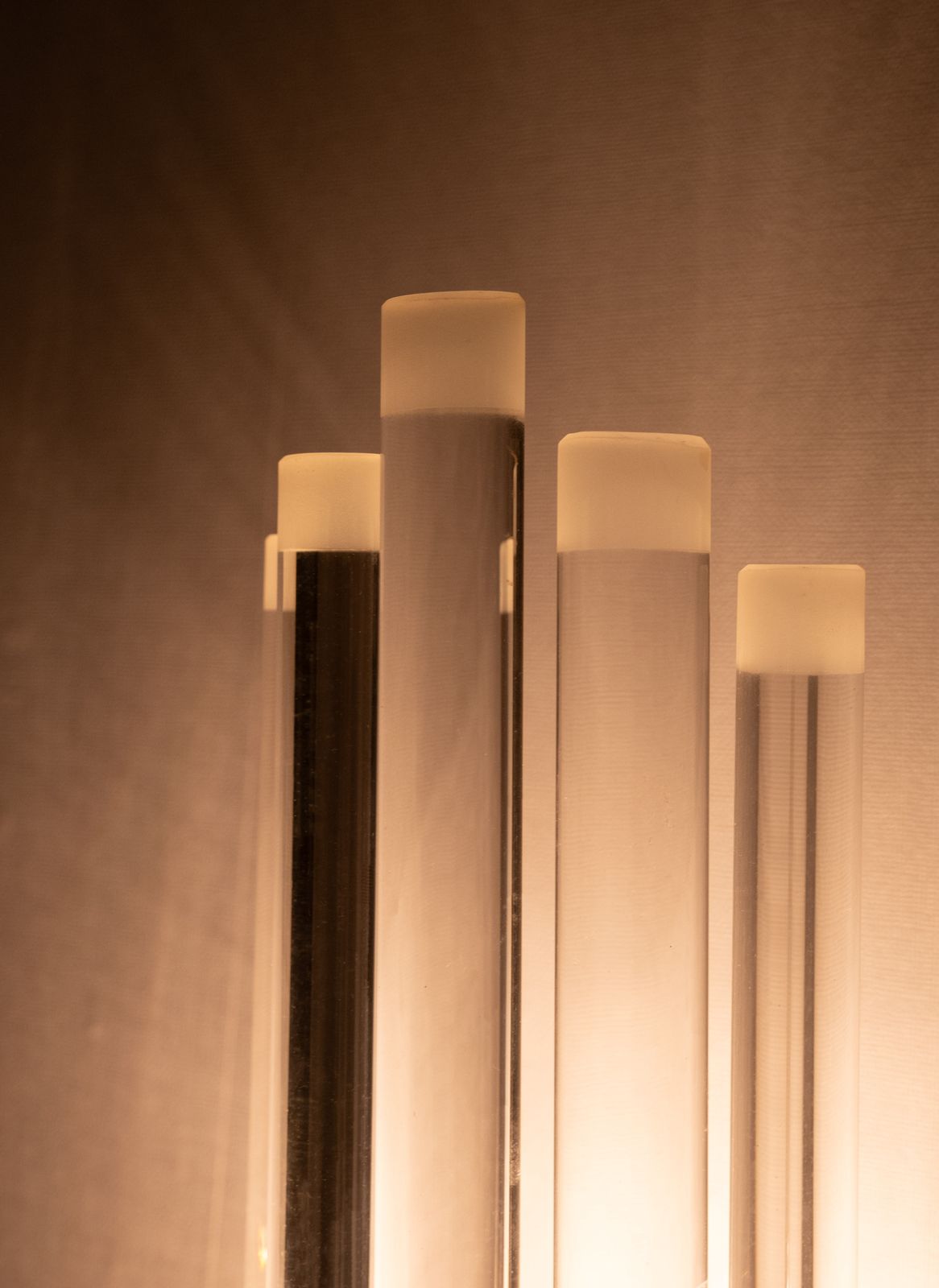 Grote Wandlamp Met Geslepen Glas, Venini Stijl, Jaren 1970, Italië photo 776.0