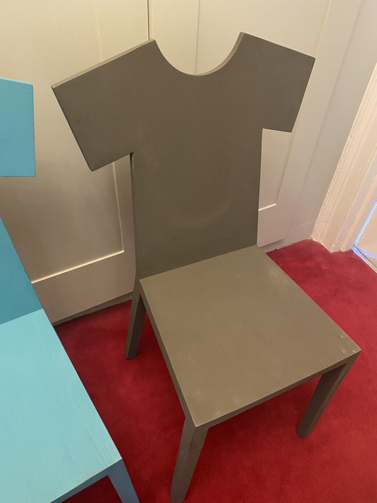 photo for sale Mogg T Chairs 3 Coloured And 1 Striped   4 Sold Together