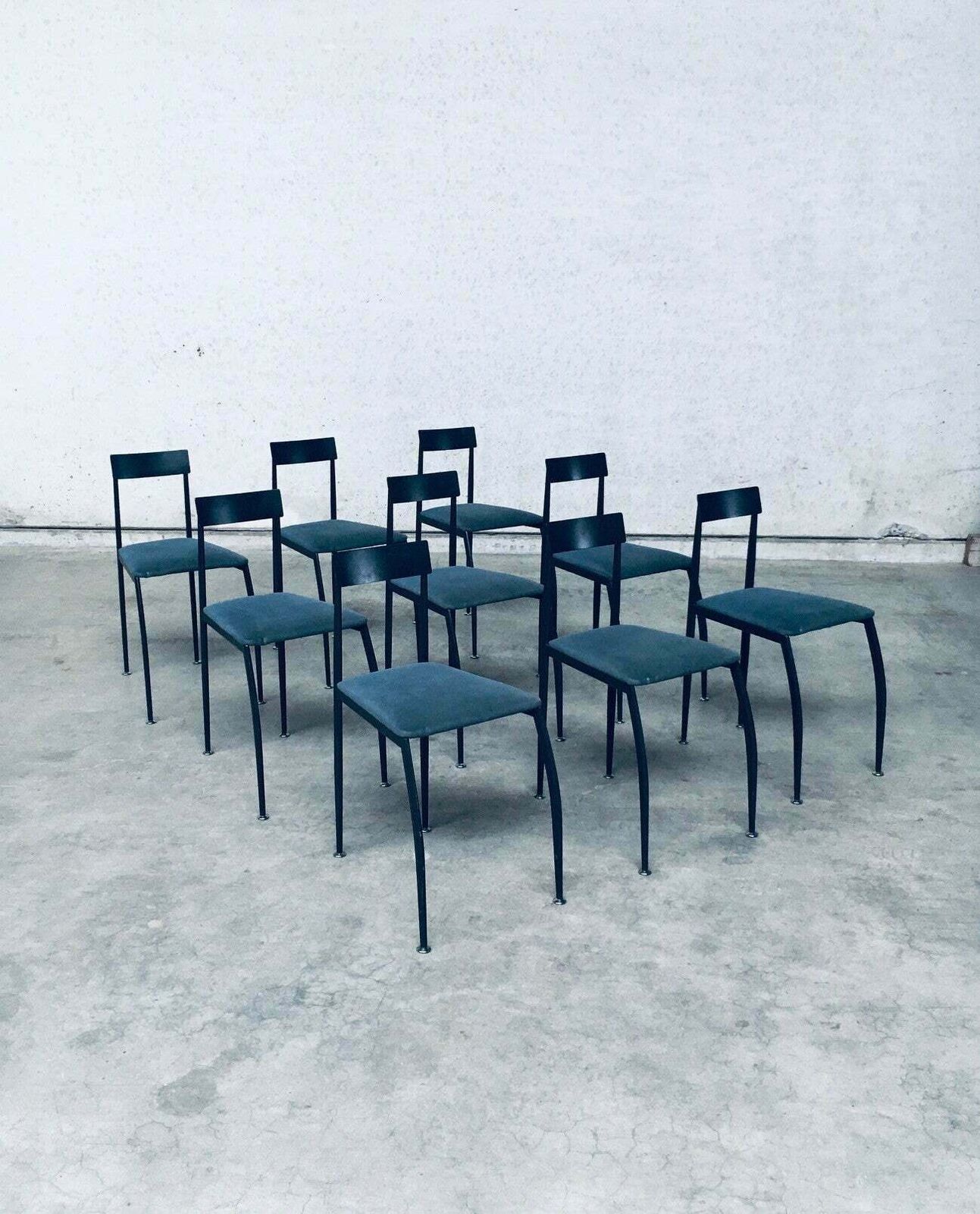 Postmodern Design "Lolly" Eetkamerstoelen Van Fly Line, Italië, Jaren 1980