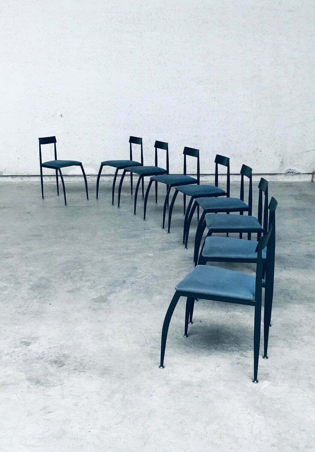 Postmodern Design "Lolly" Eetkamerstoelen Van Fly Line, Italië, Jaren 1980 photo 2500.0