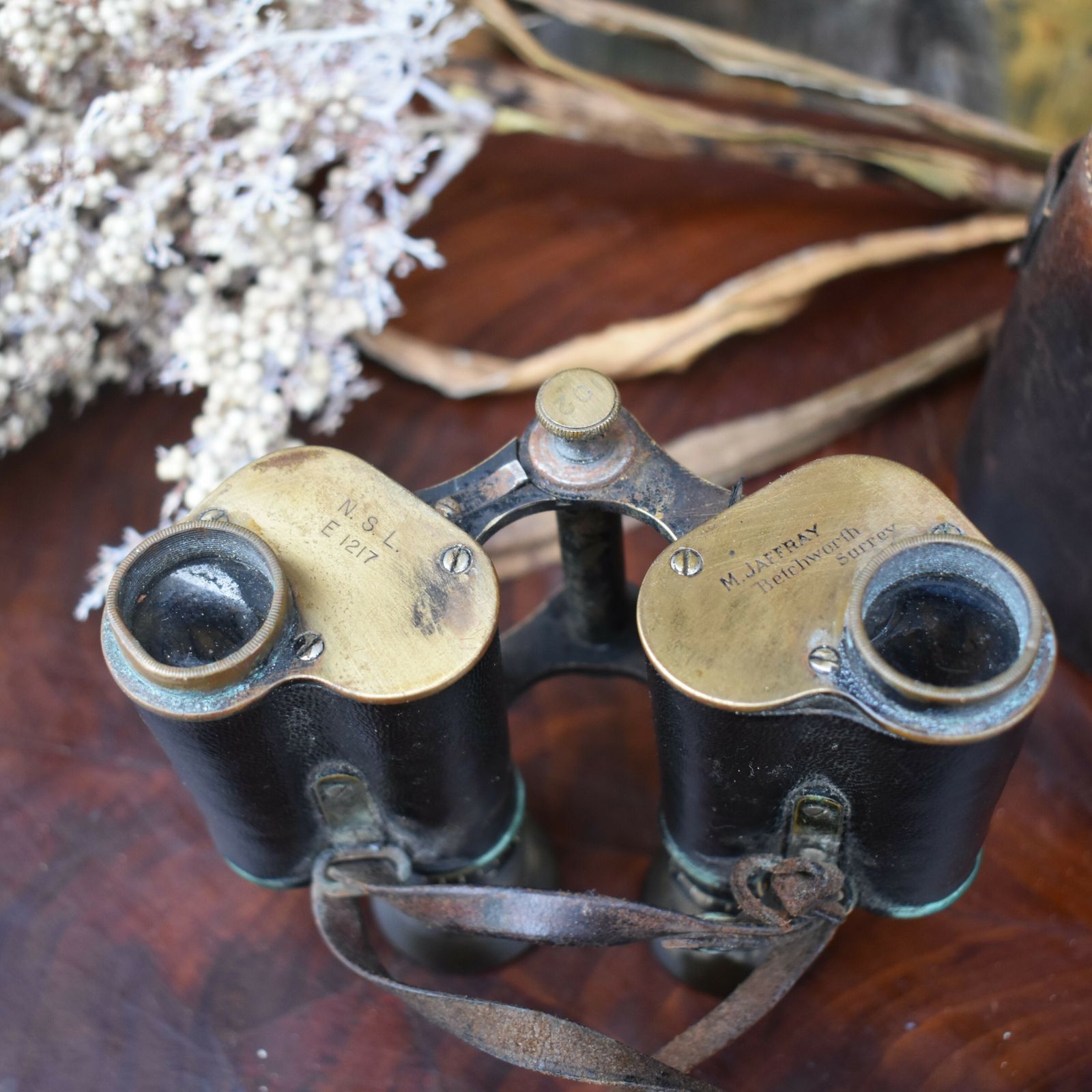 Antique Mary Jaffray Hartsfield House Betchworth Surrey Carl Zeiss Binoculars photo buy
