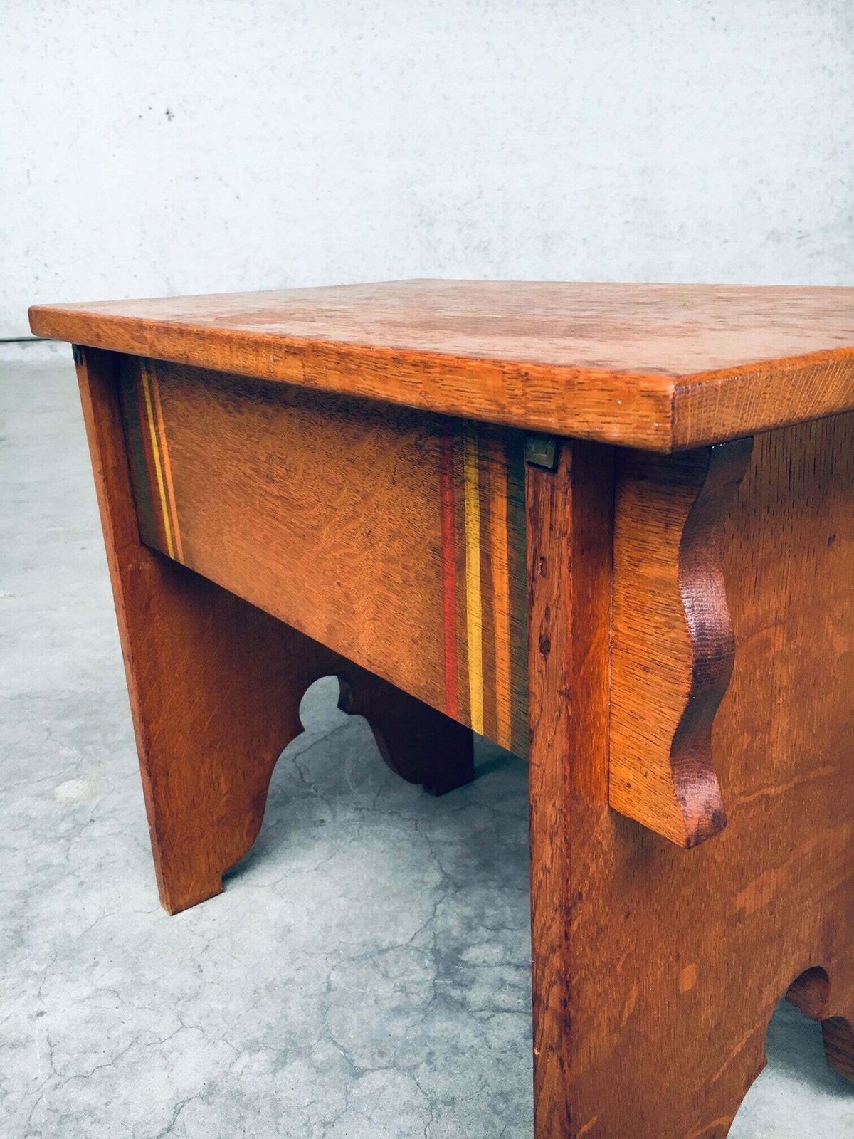 photo vintage Amsterdam School Design Bijzettafel, Nederland, Jaren 1920