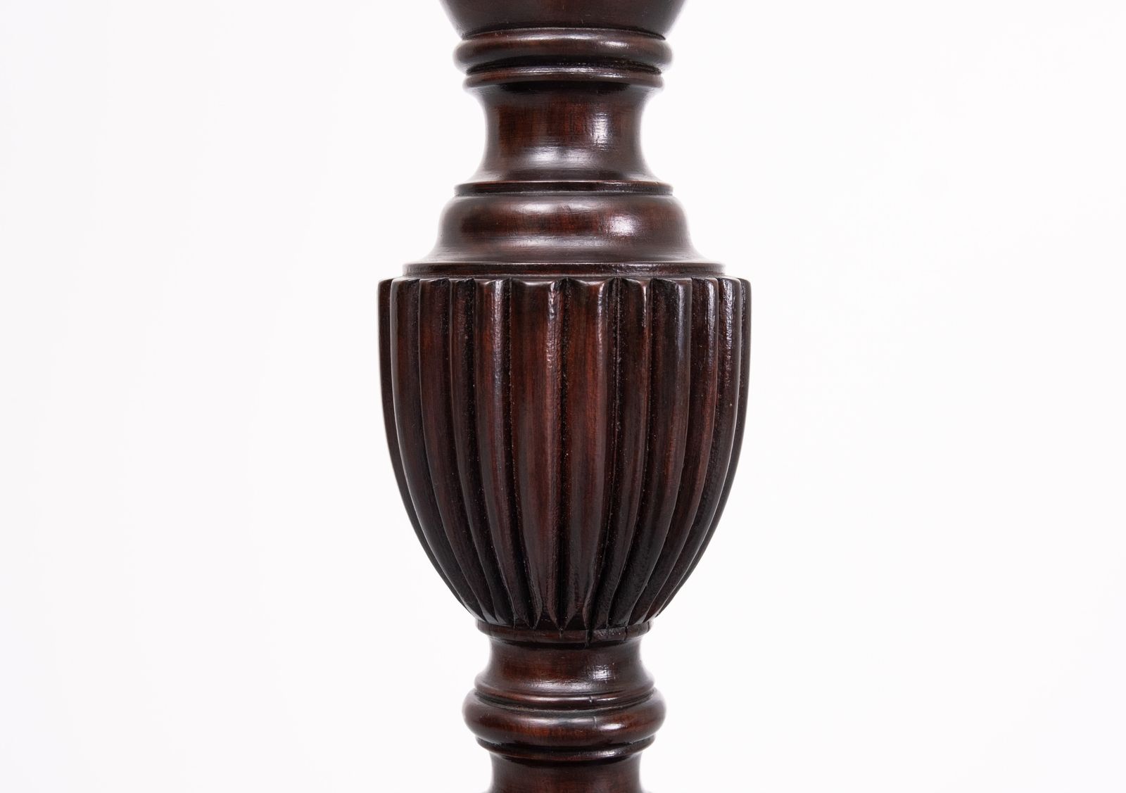 19th Century Mahogany Tall Torchere Stand photo Furniture