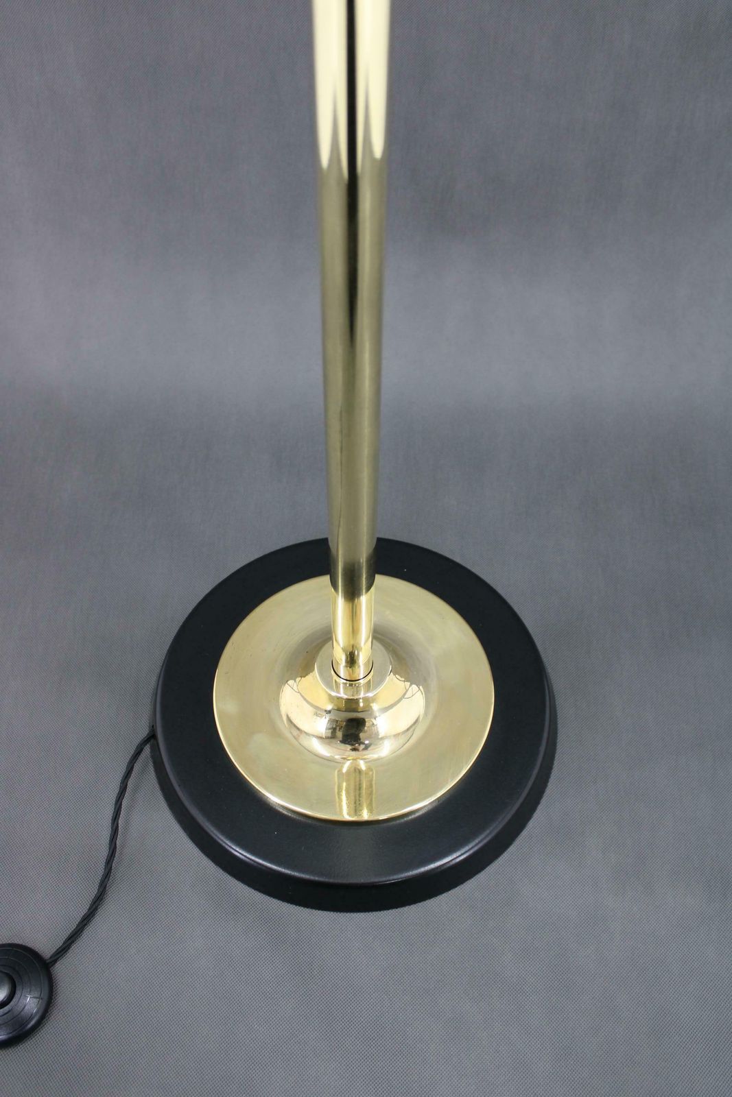 1970s Pair Of Glass Brass Floor Lamps By Kamenicky Senov , Czechoslovakia photo 2222.0