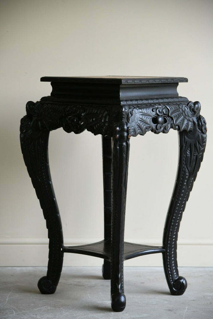 Oriental Ebonised Jardinere Plant Stand photo Home Decor