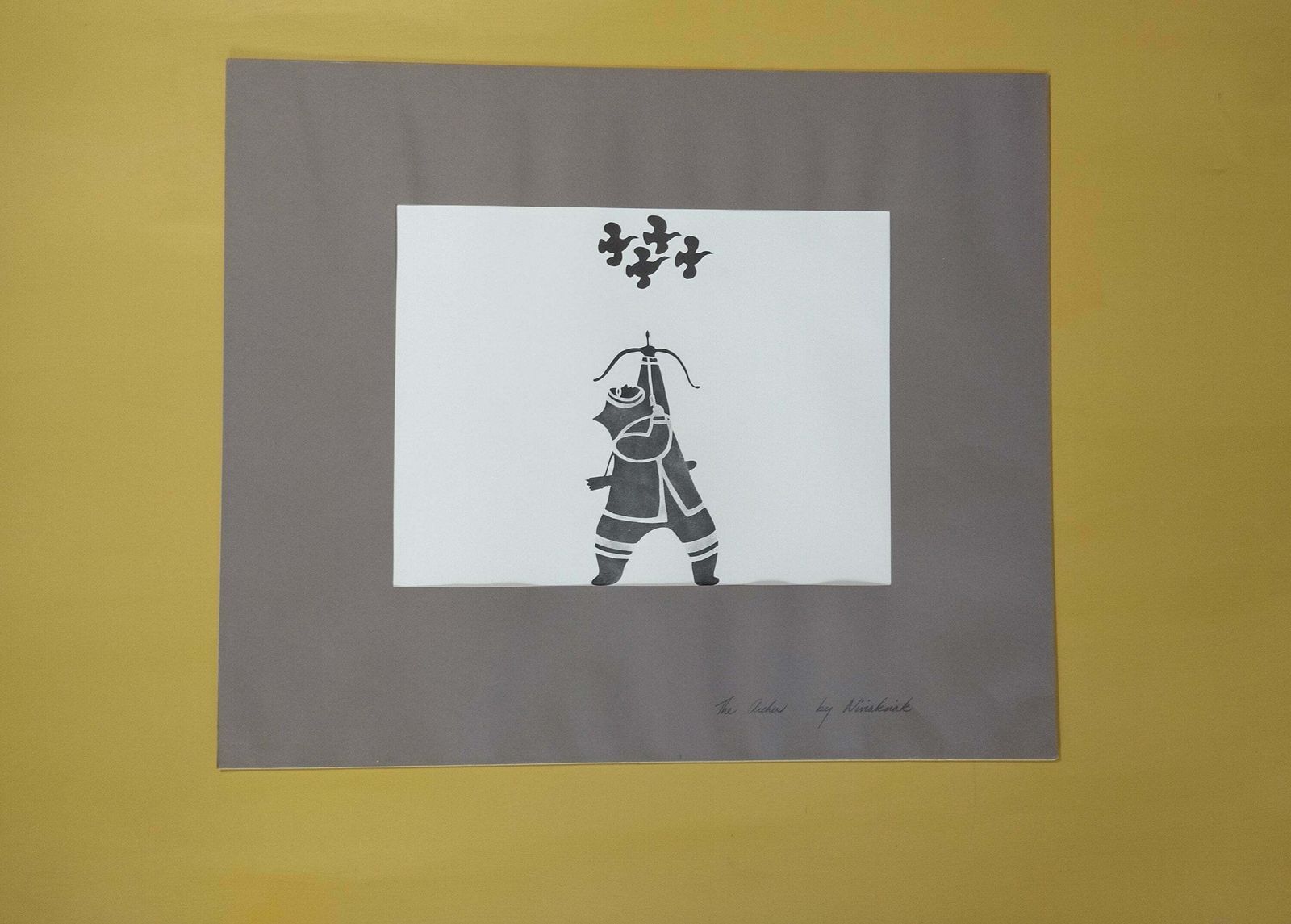 Inuit Artist Niviaksiak The Archer 1960s Official Limited Edition Print
