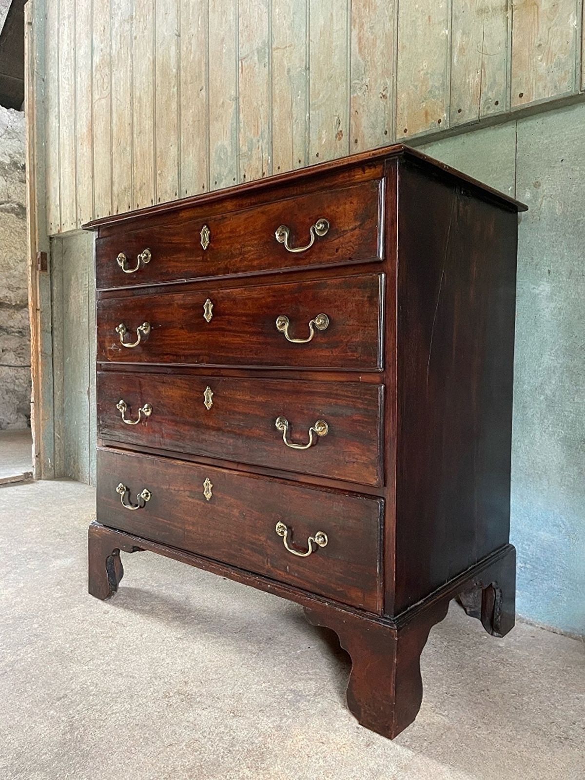 George II Mahogany Chest Of Drawers photo for sale