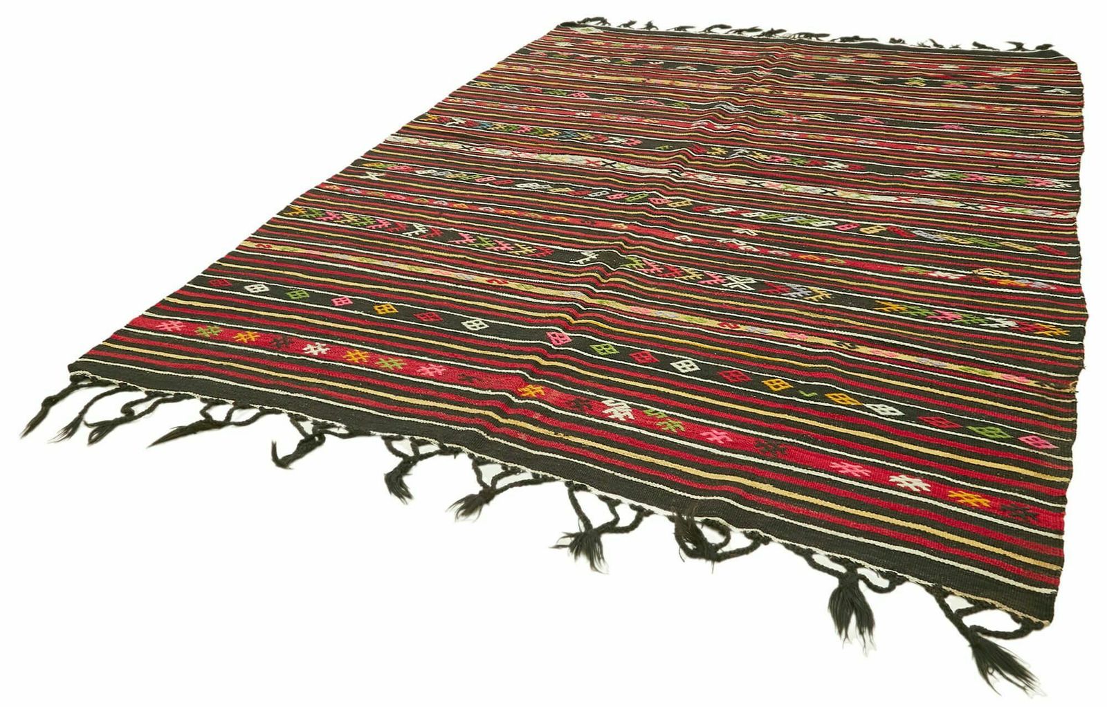 8x11 Multicolor Vintage Turkish Kilim Rug photo for sale
