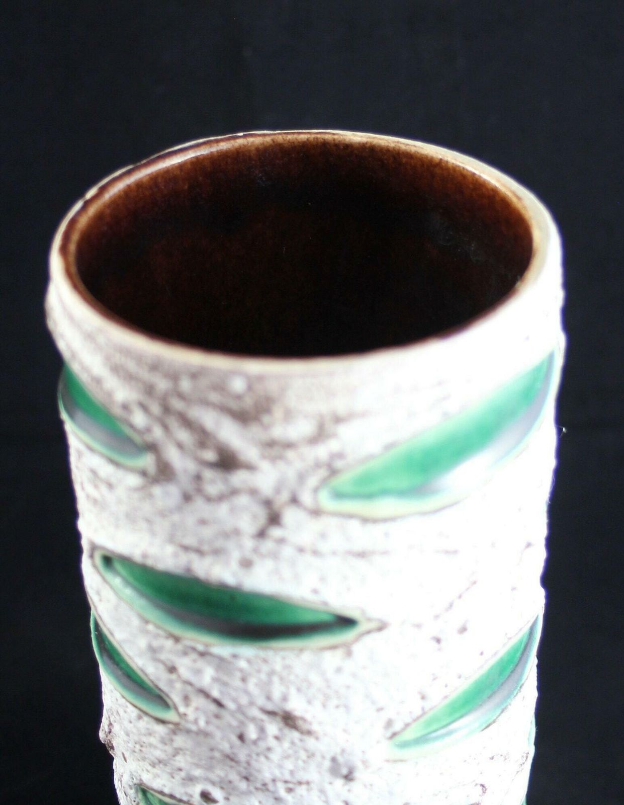 1960s Schlossburg West German Pottery Fat Lava Vase 25cm photo Home Decor