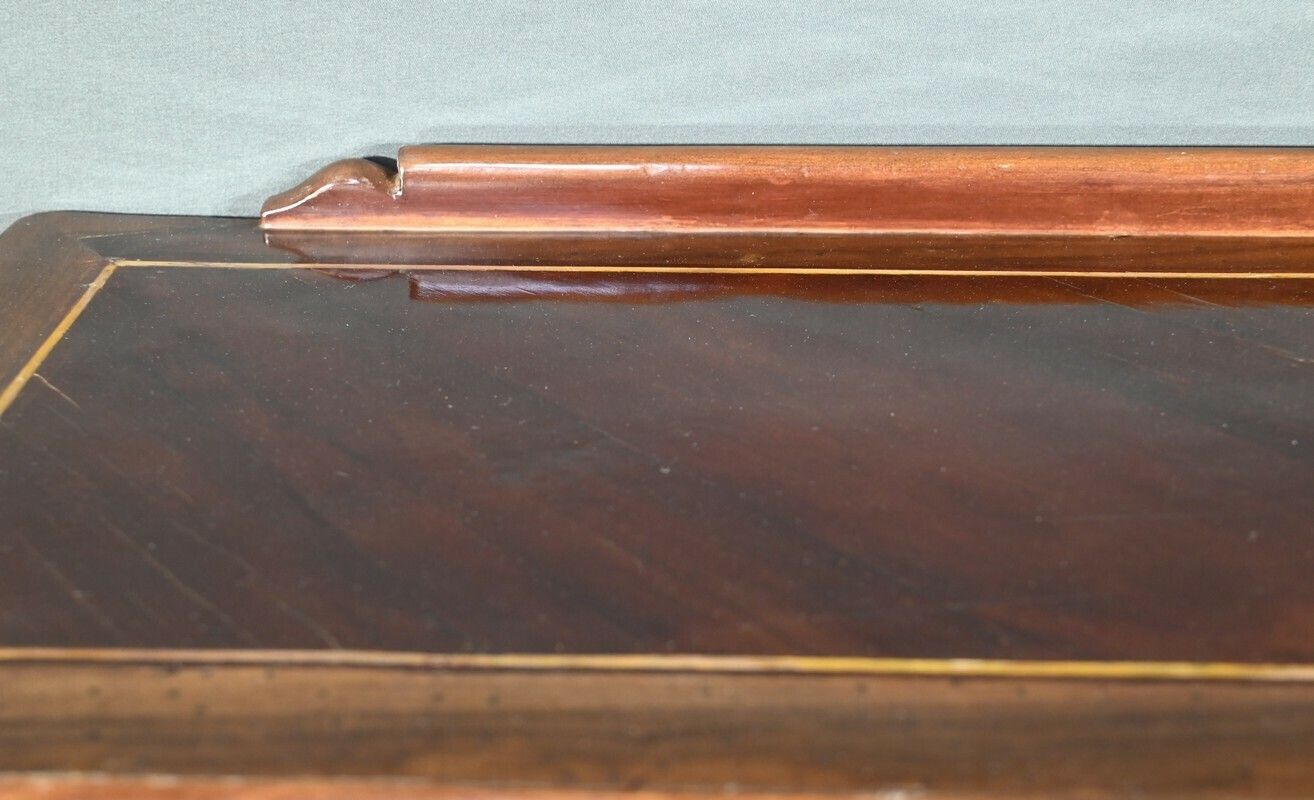 Desk In Plum And Walnut, Louis XV Period   18th Century photo vintage