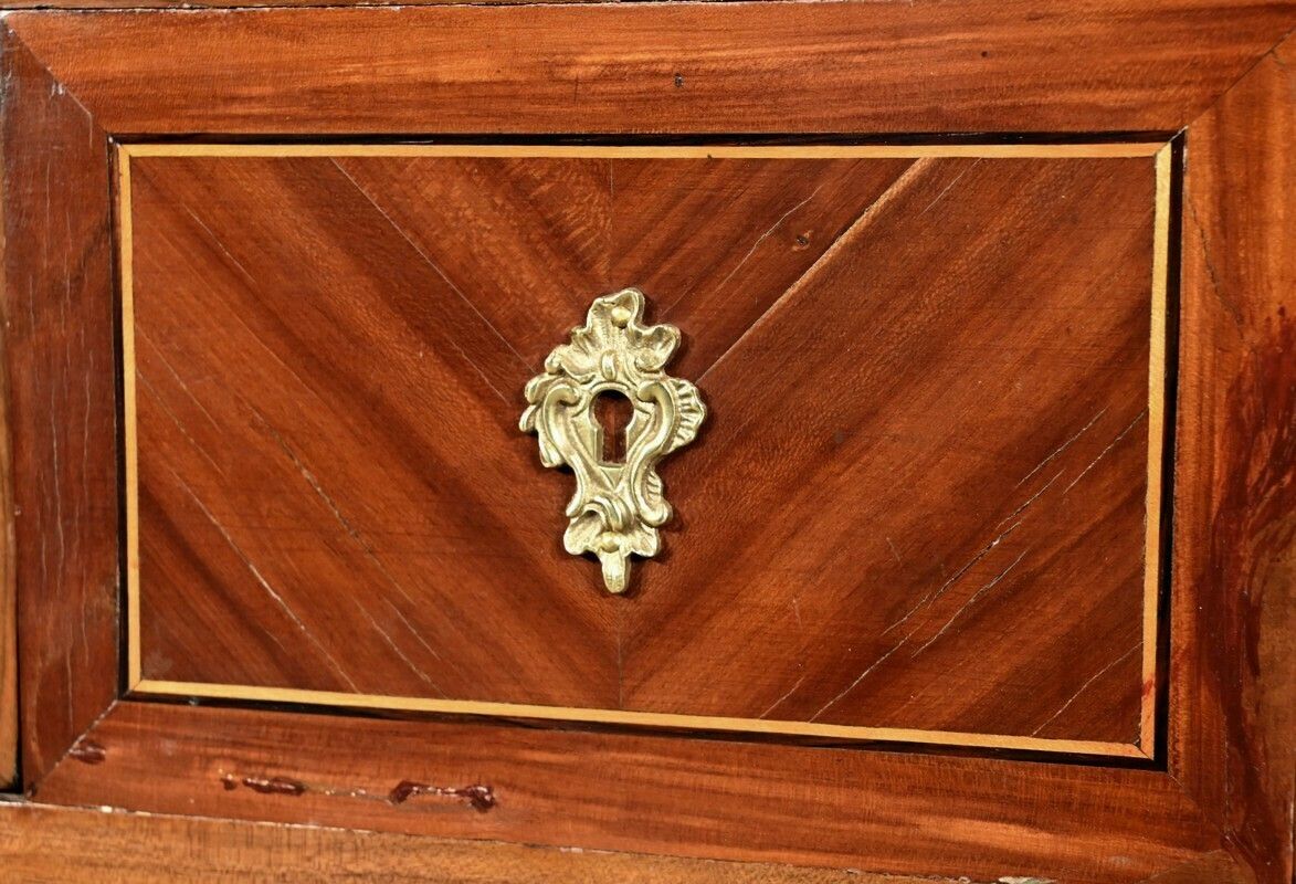 photo for sale Desk In Plum And Walnut, Louis XV Period   18th Century