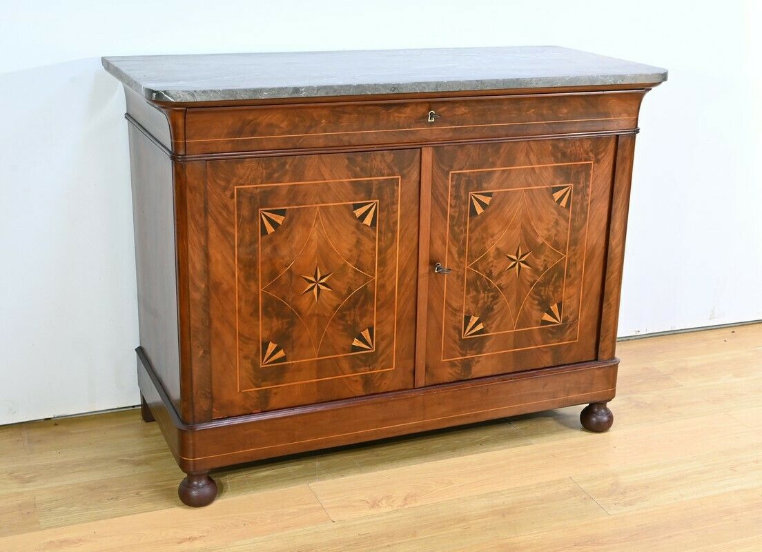 Burl Mahogany Buffet, Restoration Period – Early 19th Century photo furniture