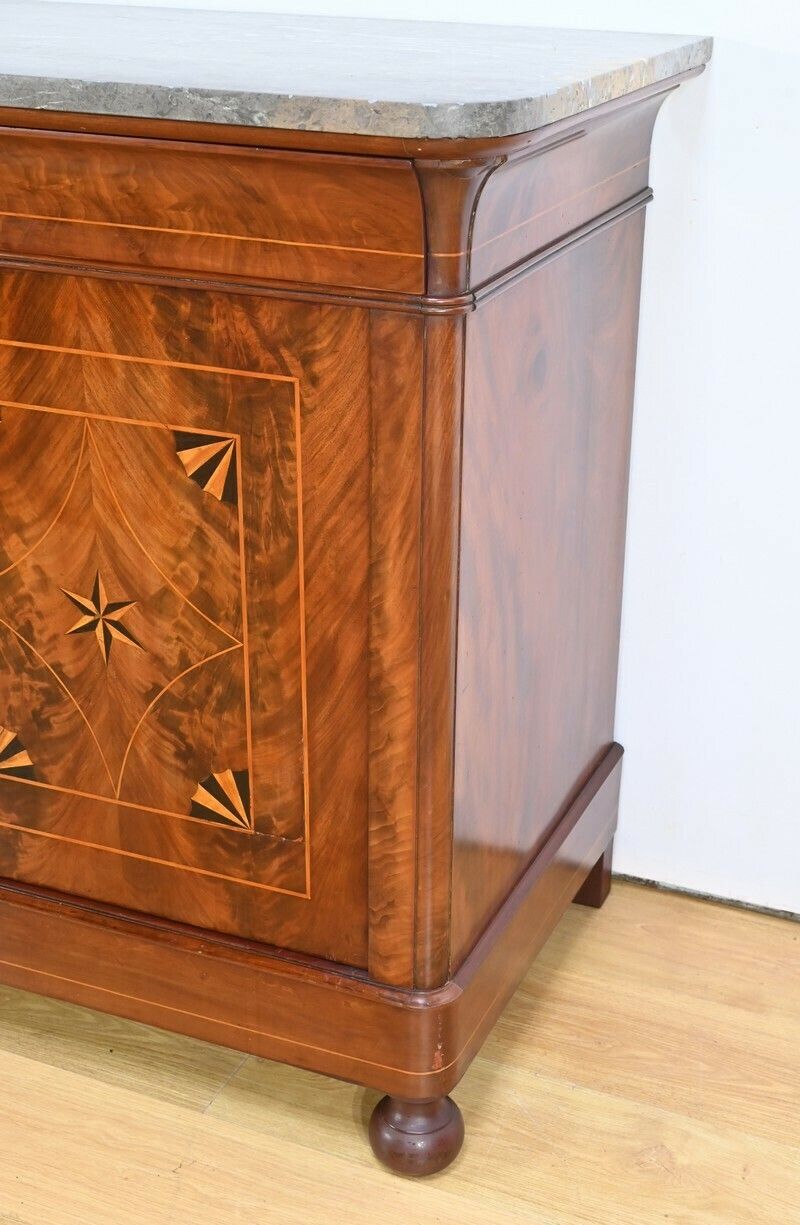 photo for sale Burl Mahogany Buffet, Restoration Period – Early 19th Century