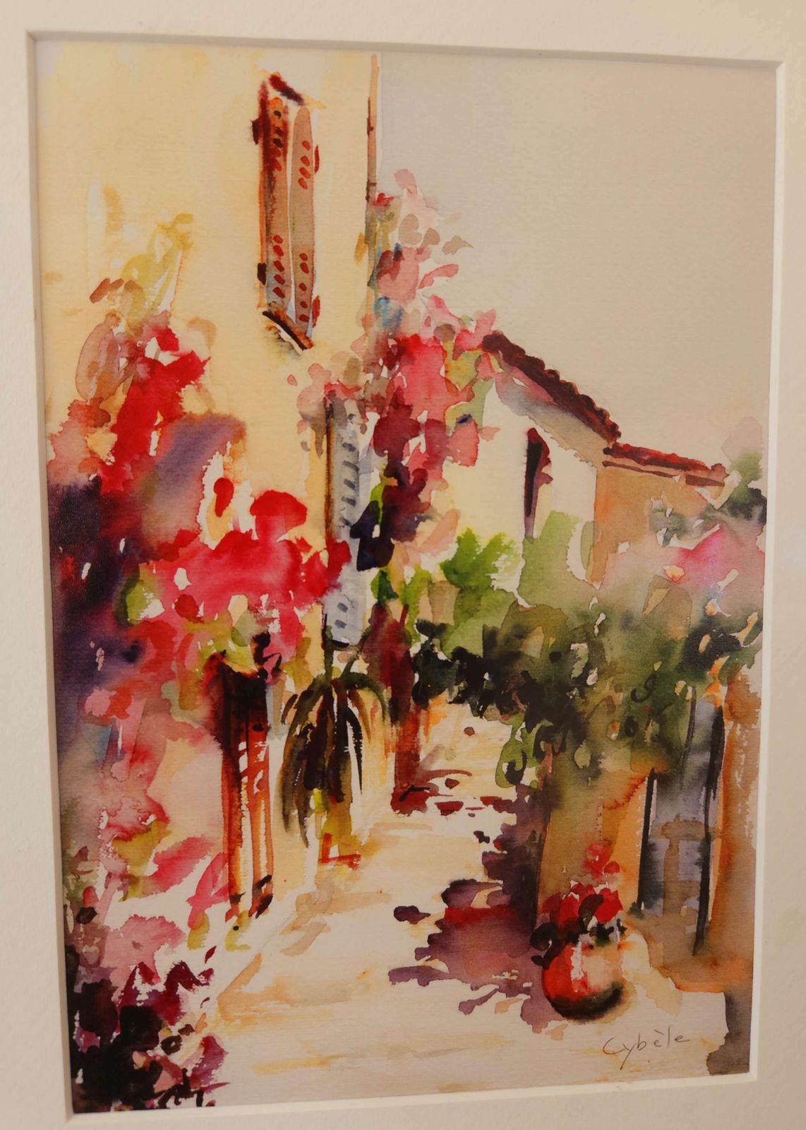 Pretty Trio Of Original Watercolours Signed By Provençale Artist Cybèle photo vinterior
