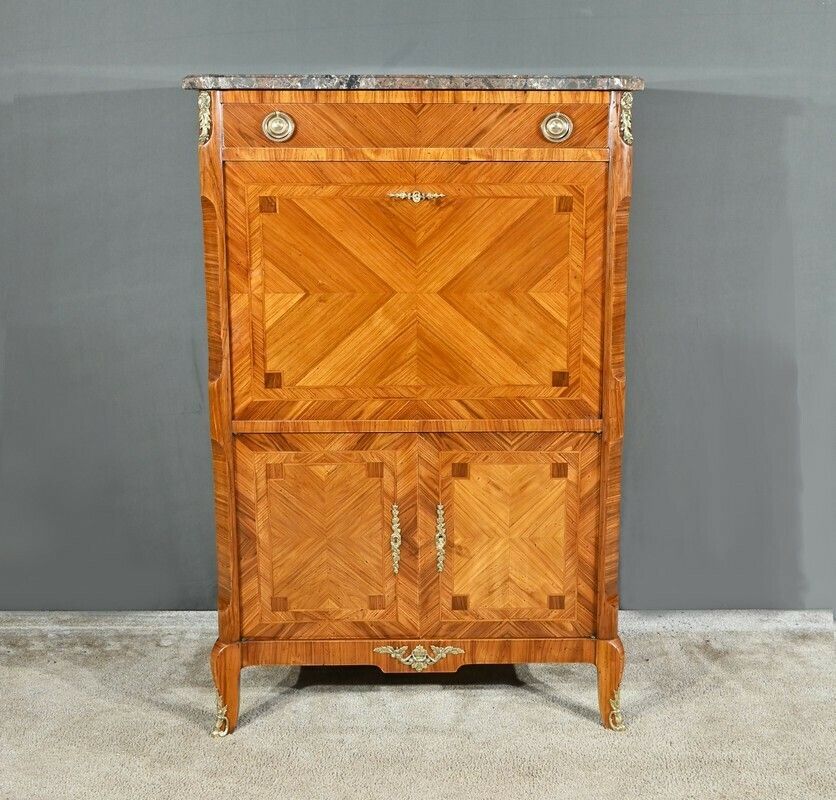 Stamped Secretary In Rosewood, Transition Style – 1900 photo furniture
