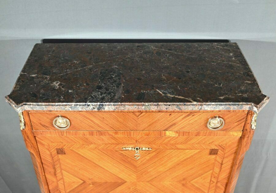 Stamped Secretary In Rosewood, Transition Style – 1900 photo vinterior