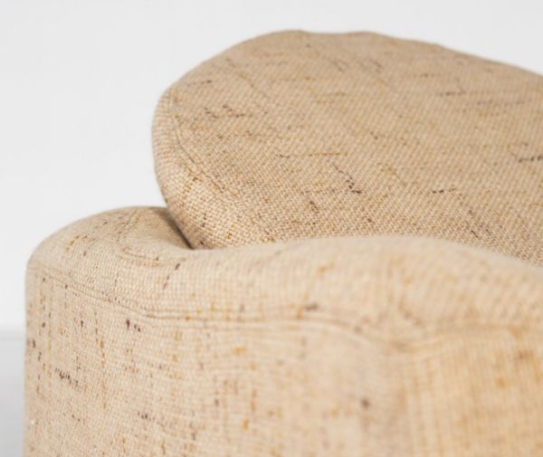 Mid Century Modern Low Armchair, Orignal Upholstery, 1960s photo vinterior