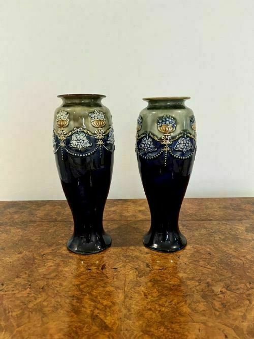 Quality Pair Of Victorian Royal Doulton Vases photo furniture