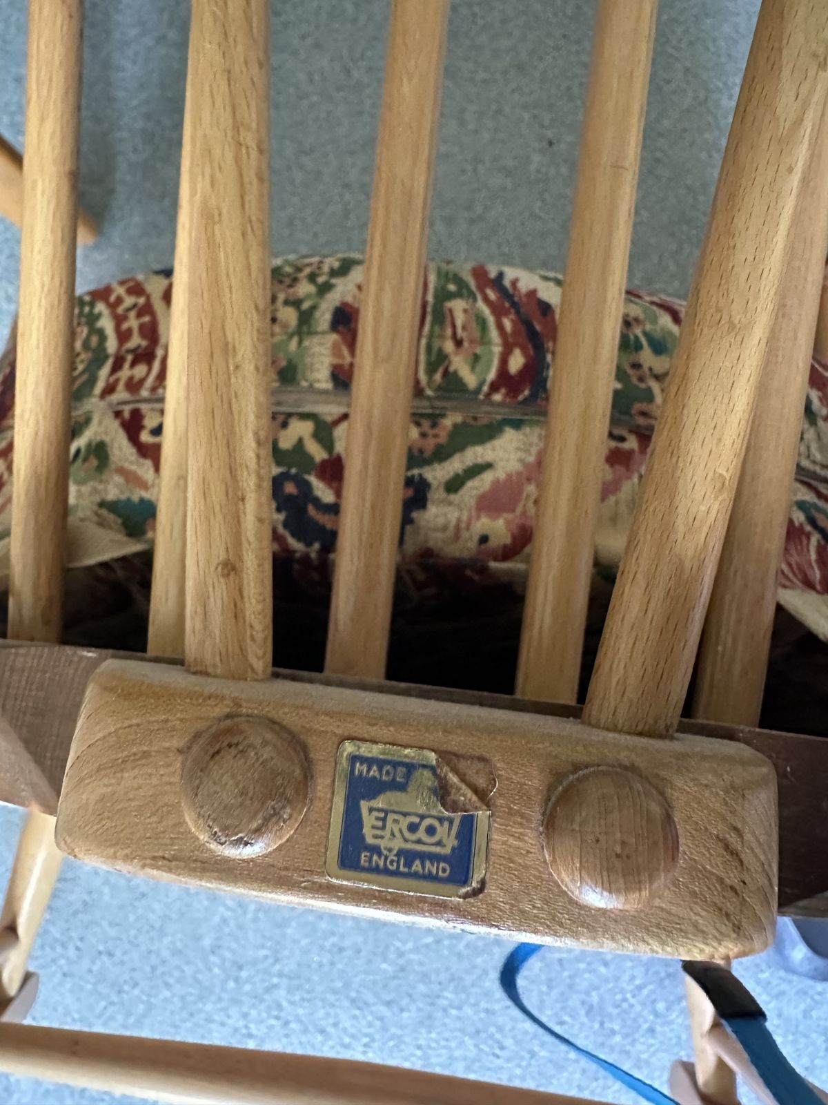 Ercol Windsor Rocking Chair With Seat Pads photo for sale