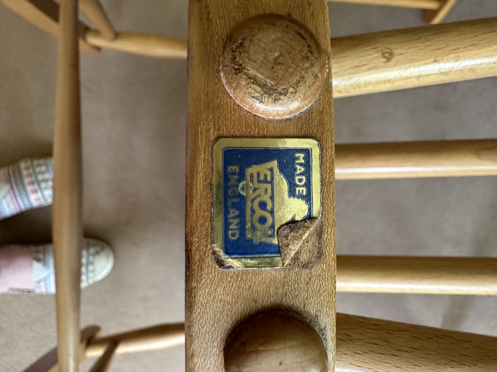 Ercol Windsor Rocking Chair With Seat Pads photo buy