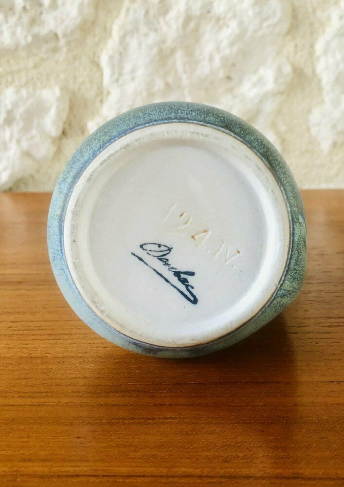 photo furniture Art Nouveau Flamed Stoneware Liquor Service From Denbac, Set Of 7