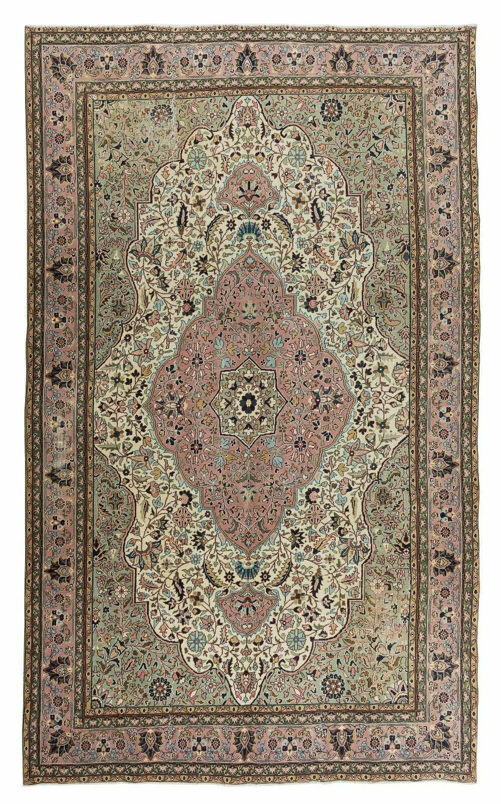 One Of A Pair Handmade Turkish Wool Area Rug, Woolen Floor Covering