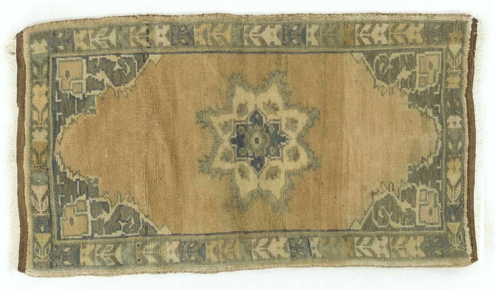 Small Vintage Carpet. Handmade Turkish Village Accent Rug photo 145.0