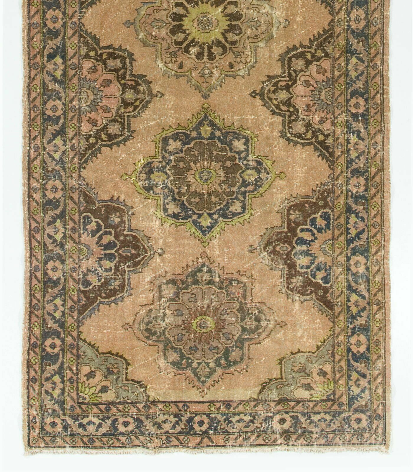 One Of A Kind Handmade Vintage Turkish Runner Rug For Hallway Decor photo for sale