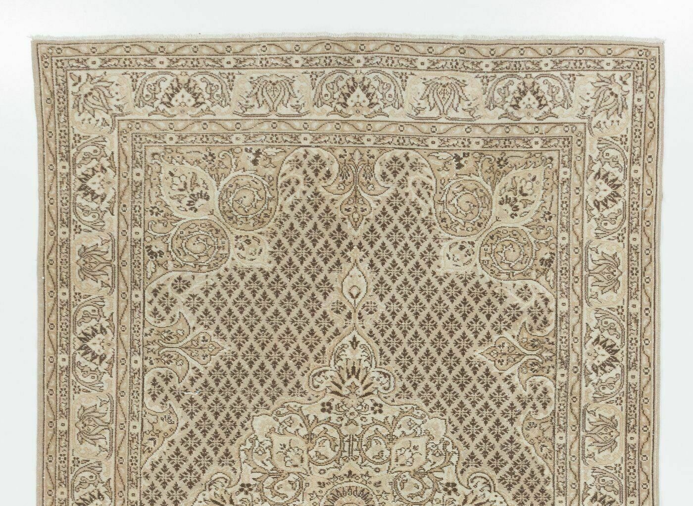 7x10.4 Ft Vintage "Antique Washed" Turkish Oushak Area Rug photo furniture
