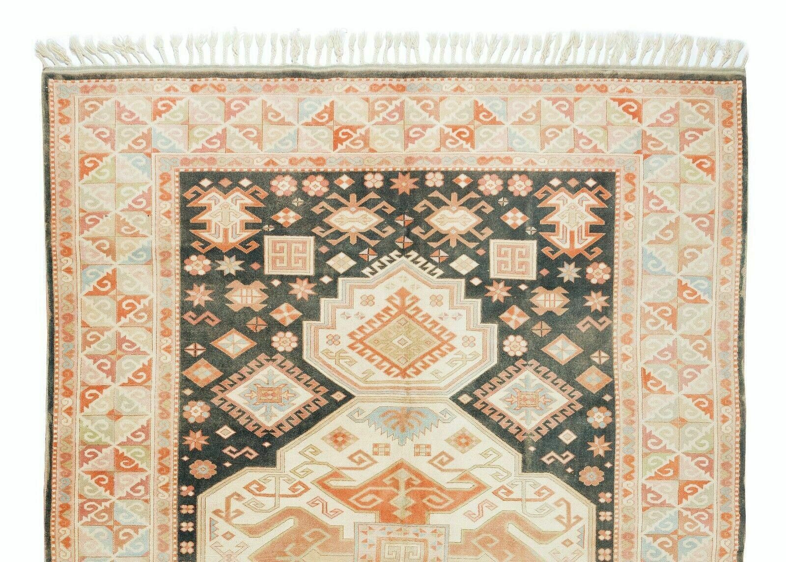 6.5x9 Ft Vintage Handmade Anatolian Oushak Area Rug For Home & Office Decor photo Textiles