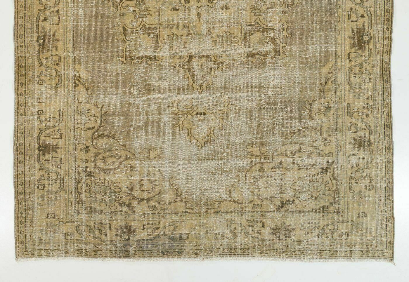 Hand Knotted Turkish Rug In Soft Earthy Colors. Wool Living Room Rugs photo for sale