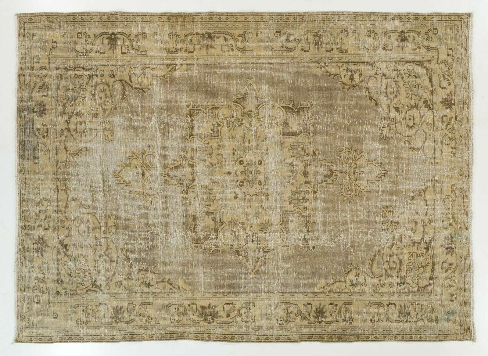 Hand Knotted Turkish Rug In Soft Earthy Colors. Wool Living Room Rugs photo 638.0