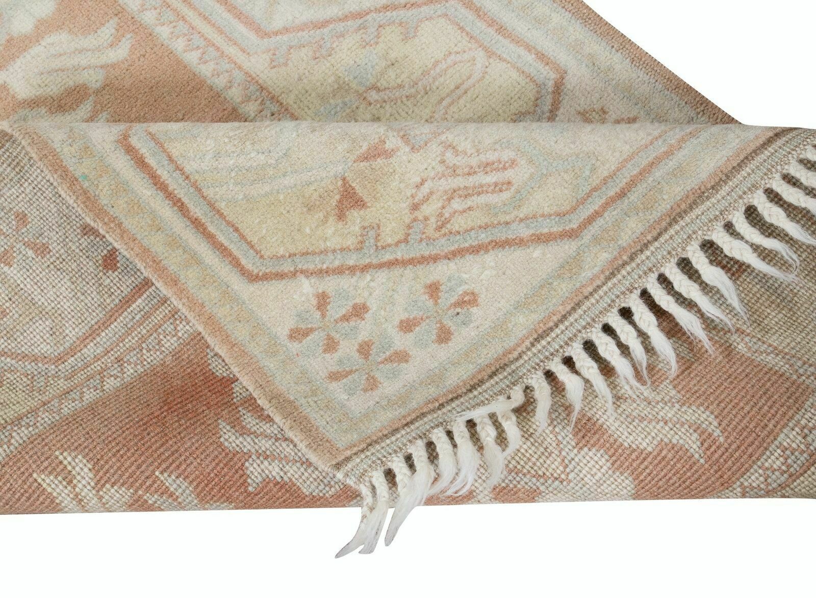 2.7x4.2 Ft Vintage Handmade "Antique Washed" Anatolian Milas Small Wool Rug photo for sale
