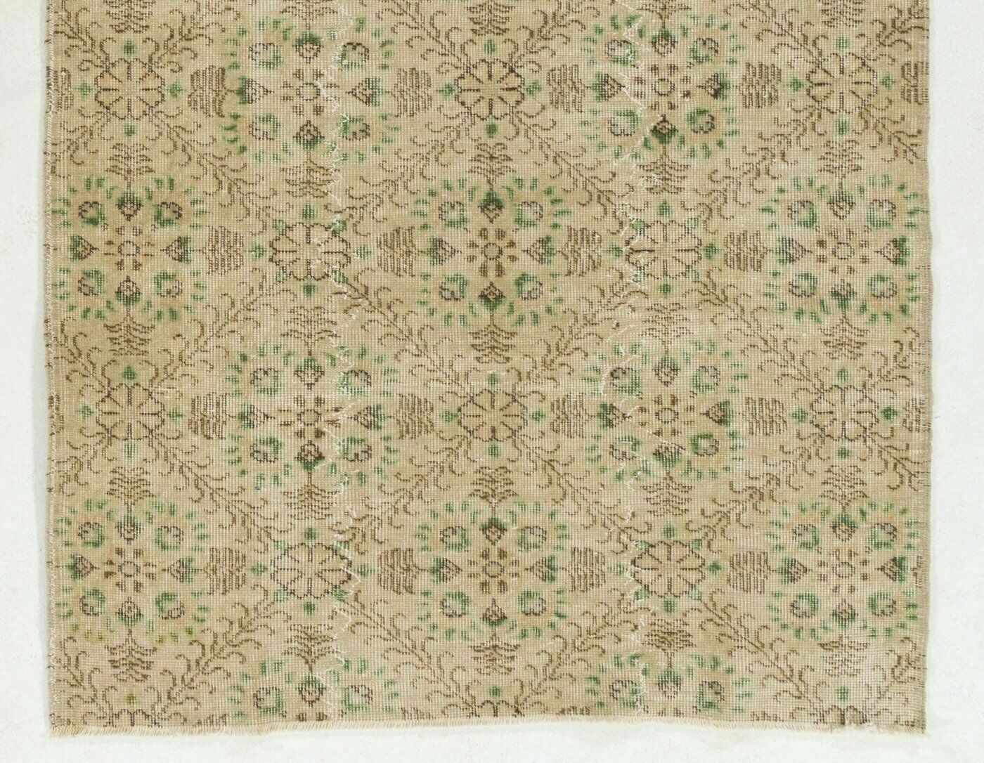 Authentic Hand Knotted Vintage Oushak Rug photo for sale