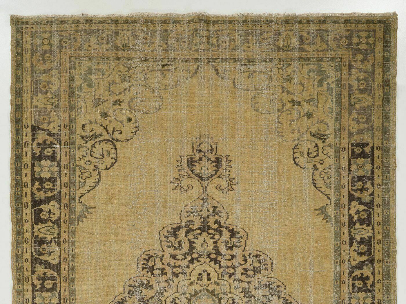 7x10.3 Ft One Of Kind Vintage Anatolian Oushak Rug photo furniture